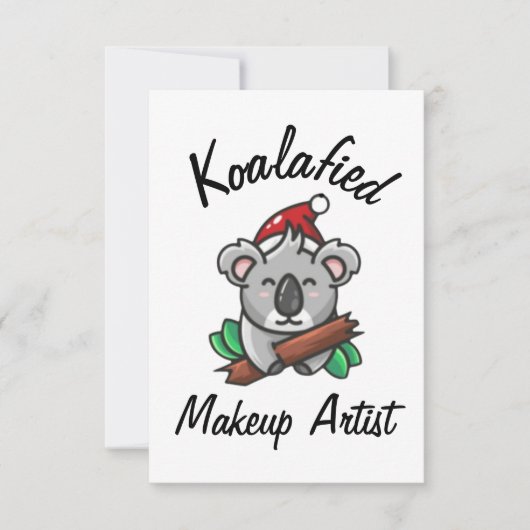 Carte de maquilleuse Koalafied (Devant)