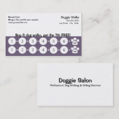 Carte de marche de fidélité de carte de visite de (Devant / Derrière)