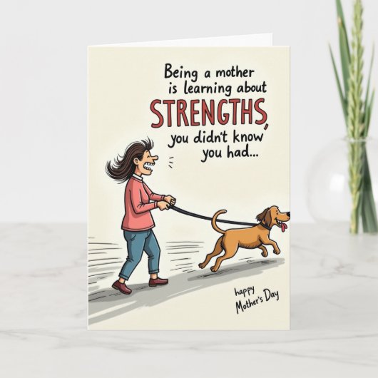 Carte de marche pour chiens de force des mamans (Devant)