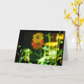 CARTE DE MARGUERITE AFRICAINE (Fleur jaune)