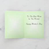 Carte de marguerite de la fête des mères (Intérieur)