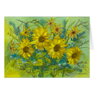 Carte de marguerites