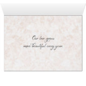 Carte de mari d'anniversaire de mariage (Intérieur Horizontal (Bas))