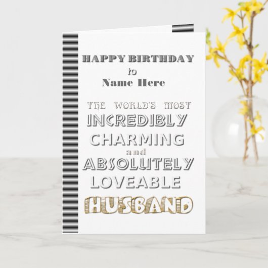 Carte de mari de joyeux anniversaire (Fleur jaune)