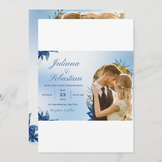 Carte de Mariage (Devant / Derrière)