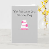 Carte de mariage (Fleur jaune)