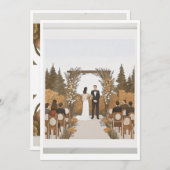 CARTE DE MARIAGE (Devant / Derrière)