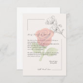 Carte de mariage (Devant / Derrière)