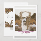 CARTE DE MARIAGE (Devant / Derrière)