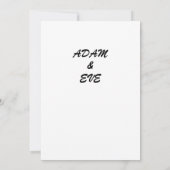 carte de mariage (Dos)