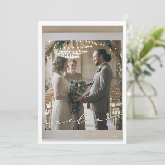 CARTE DE MARIAGE (Debout devant)