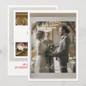 CARTE DE MARIAGE (Devant / Derrière)