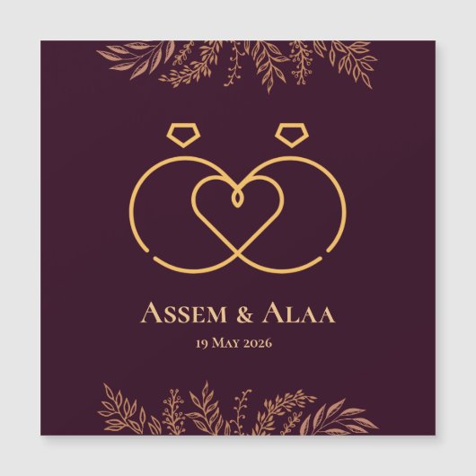 carte de mariage (Devant)