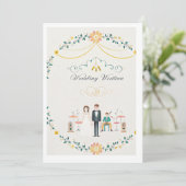 CARTE DE MARIAGE (Debout devant)