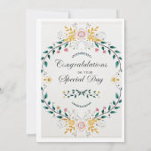 CARTE DE MARIAGE (Dos)