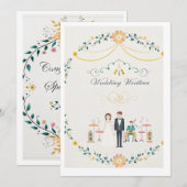 CARTE DE MARIAGE (Devant / Derrière)