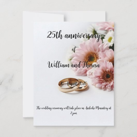 Carte de mariage (Devant)