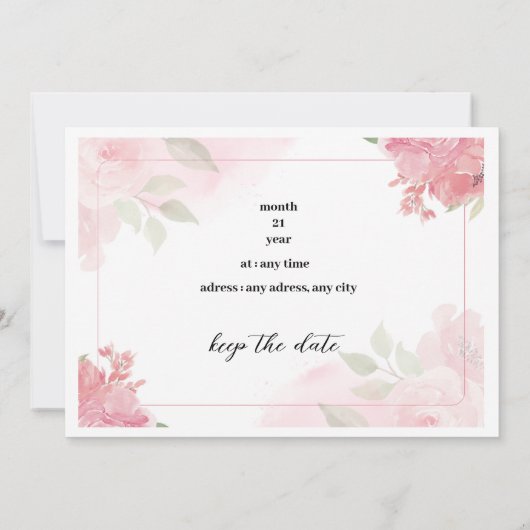 carte de mariage (Dos)