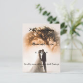 Carte de mariage (Debout devant)