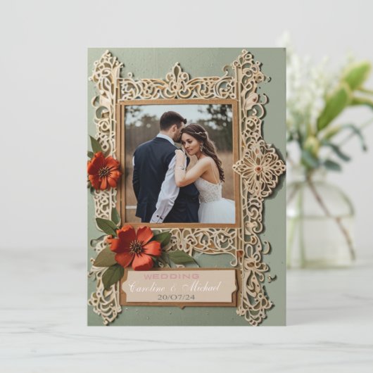 carte de mariage (Debout devant)