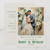 " CARTE DE MARIAGE " (Devant / Derrière)