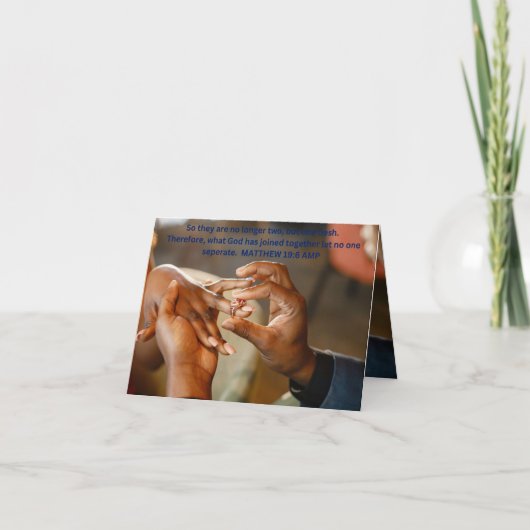 CARTE DE MARIAGE 1 (Devant)