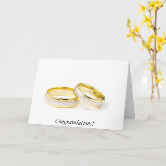 Carte de mariage 10 (Fleur jaune)