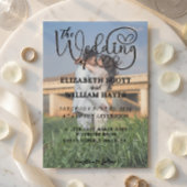 Carte de mariage à code QR photo moderne 2 écritur