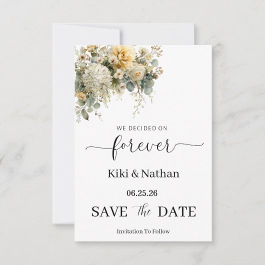 Carte de mariage à conserver (Devant)