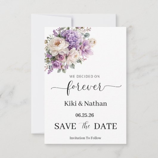Carte de mariage à conserver (Devant)