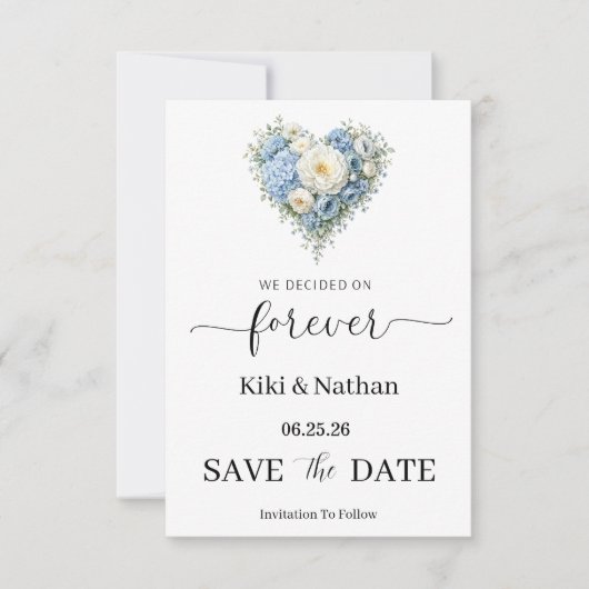 Carte de mariage à conserver (Devant)
