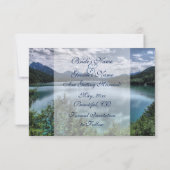 Carte de mariage à conserver pour la date du lac d (Dos)
