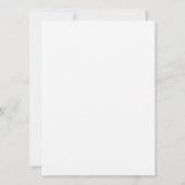 Carte de Mariage à croquis minimaliste (Dos)