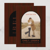 Carte de mariage à date fixe de sauvegarde de chut (Devant / Derrière)