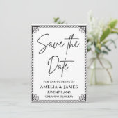 Carte de mariage à encadrure celtique "Save the Da (Debout devant)