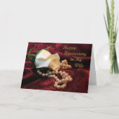 Carte de mariage à la rose (Devant)