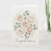 Carte de mariage à l'aquarelle de luxe (Devant)