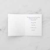 Carte de mariage à l'arbre rouge pour réserver la (Intérieur)
