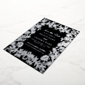Carte de mariage à l'argent véritable avec motif f (Rotation)