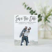 Carte de mariage à l'effigie "Save the Date" Moder (Debout devant)