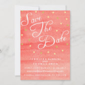 Carte de mariage à texture d'aquarelle rose pour a (Devant)