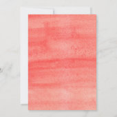 Carte de mariage à texture d'aquarelle rose pour a (Dos)