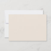 Carte de mariage annulée élégamment avec regret (Dos)