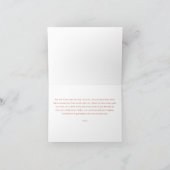 Carte de mariage aquarelle terre cuite pour beau-p (Intérieur)