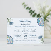 Carte de Mariage Arabesque Élégance (Debout devant)