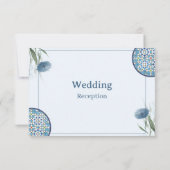 Carte de Mariage Arabesque Élégance (Dos)
