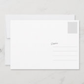 Carte de mariage au lettrage pinceau merci (Dos)