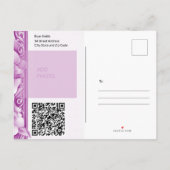 Carte de mariage aux orchidées ornementale (Dos)