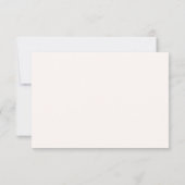Carte de mariage avec détails de code QR floral co (Dos)