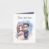 Carte de mariage avec message à toutes fins (Devant)